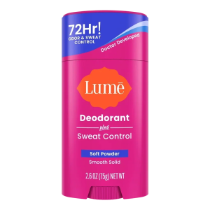 Lume Sweat Control Solid Deodorant Soft Powder